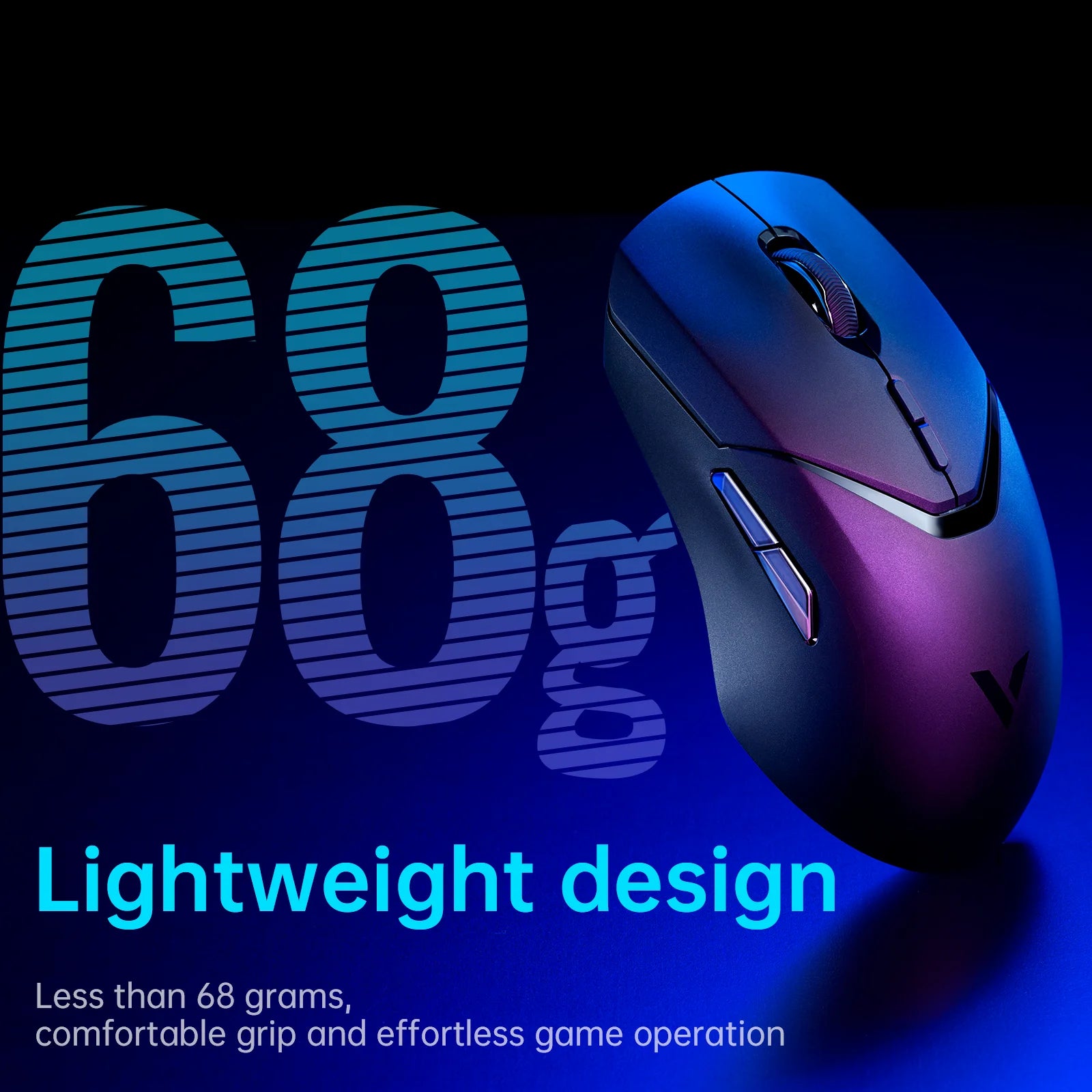 VT9PRO Wireless Gaming Mouse Esports Grade 68G Ultra-Light 26000DPI 8 Buttons Optical PAW3398 Computer Mouse for Laptop PC