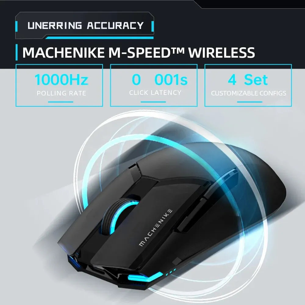 M7 Pro Gaming Mouse USB Wired 2.4Ghz Wireless Mouse PAW3395 26000DPI 650IPS 7 Button 74G RGB for Laptop PC Mouse Gamer