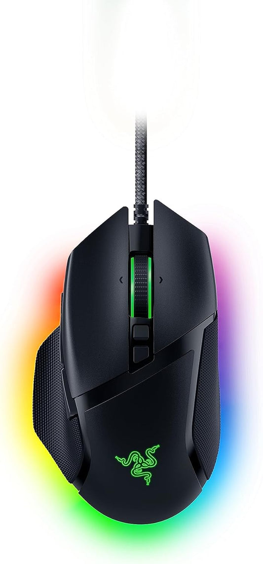 Basilisk V3 - Wired Customisable Gaming Mouse (10+1 Programmable Buttons, Hyperscroll Tilt Wheel, 11 Chroma RGB Lighting Zones, Optical Mouse Switches, Focus+ 26K DPI Optical Sensor) Black