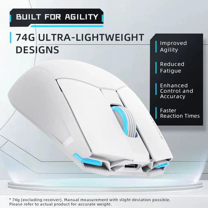 M7 Pro Gaming Mouse USB Wired 2.4Ghz Wireless Mouse PAW3395 26000DPI 650IPS 7 Button 74G RGB for Laptop PC Mouse Gamer