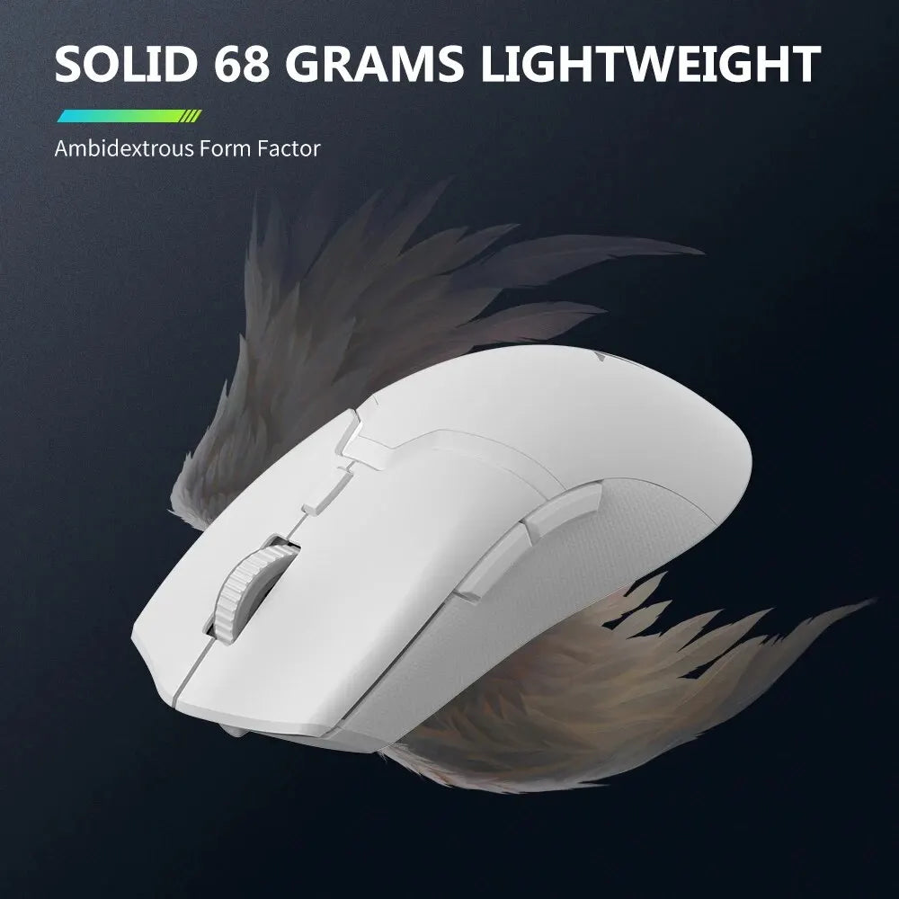 M800PRO Wireless Gaming Mouse PAW3395 Rechargeable Lightweight 26000DPI Tri-Mode Huano Pink Switches Matt UV Coating Mice