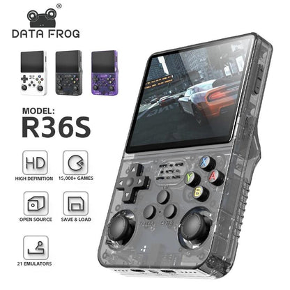 R35S plus R36S Retro Handheld Video Game Console Linux System 3.5 Inch IPS Screen Portable Pocket Video Player 64GB 128GB Games